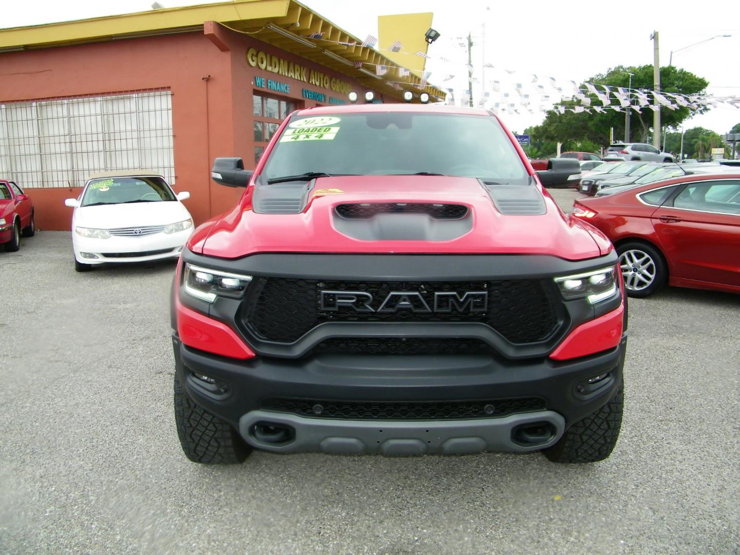 2022 Red /Black RAM 1500 TRX TRX Crew Cab SB 4WD (1C6SRFU90NN) with an 6.2L V8 OHV 16V engine, 8A transmission, located at 4000 Bee Ridge Road, Sarasota, FL, 34233, (941) 926-0300, 27.298664, -82.489151 - Photo#1